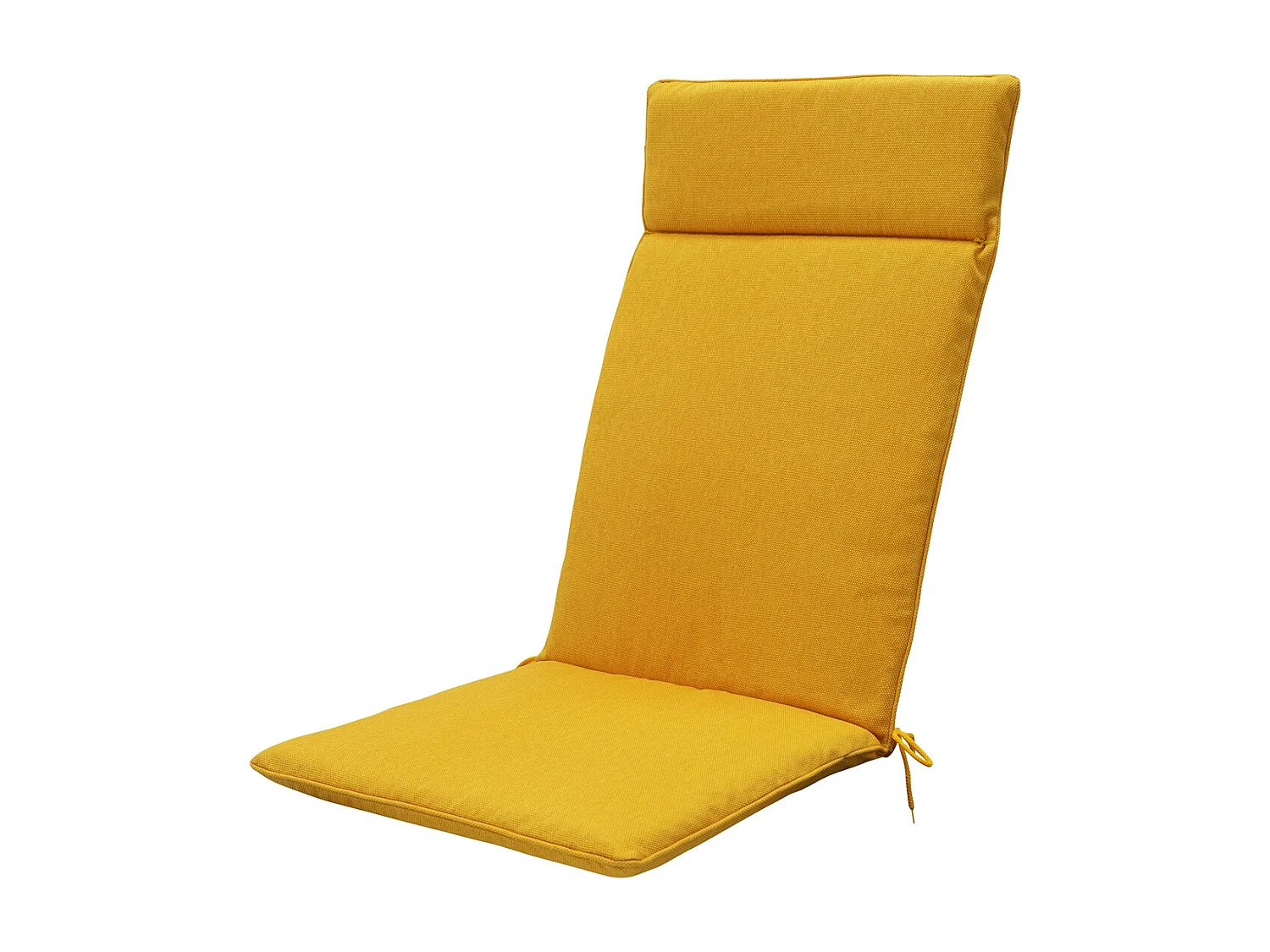 Coussin de chaise de jardin dossier haut toile dorée éco+ - Environ 120 x 50 cm - Lot de 4