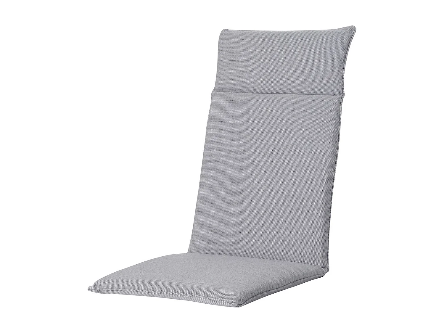 Coussin de chaise de jardin haut dossier Manchester gris clair - Environ 120 x 50 cm - Lot de 4