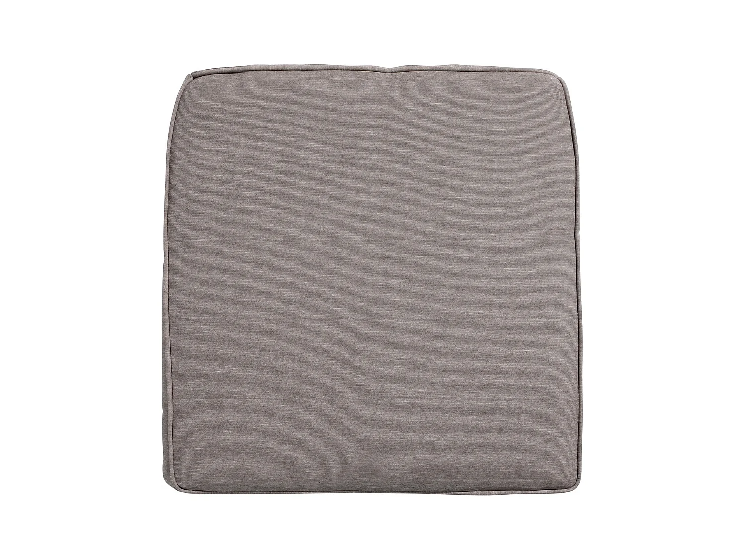 Coussin d'assise en osier Panama taupe - Env. 48x48 cm - Lot de 4
