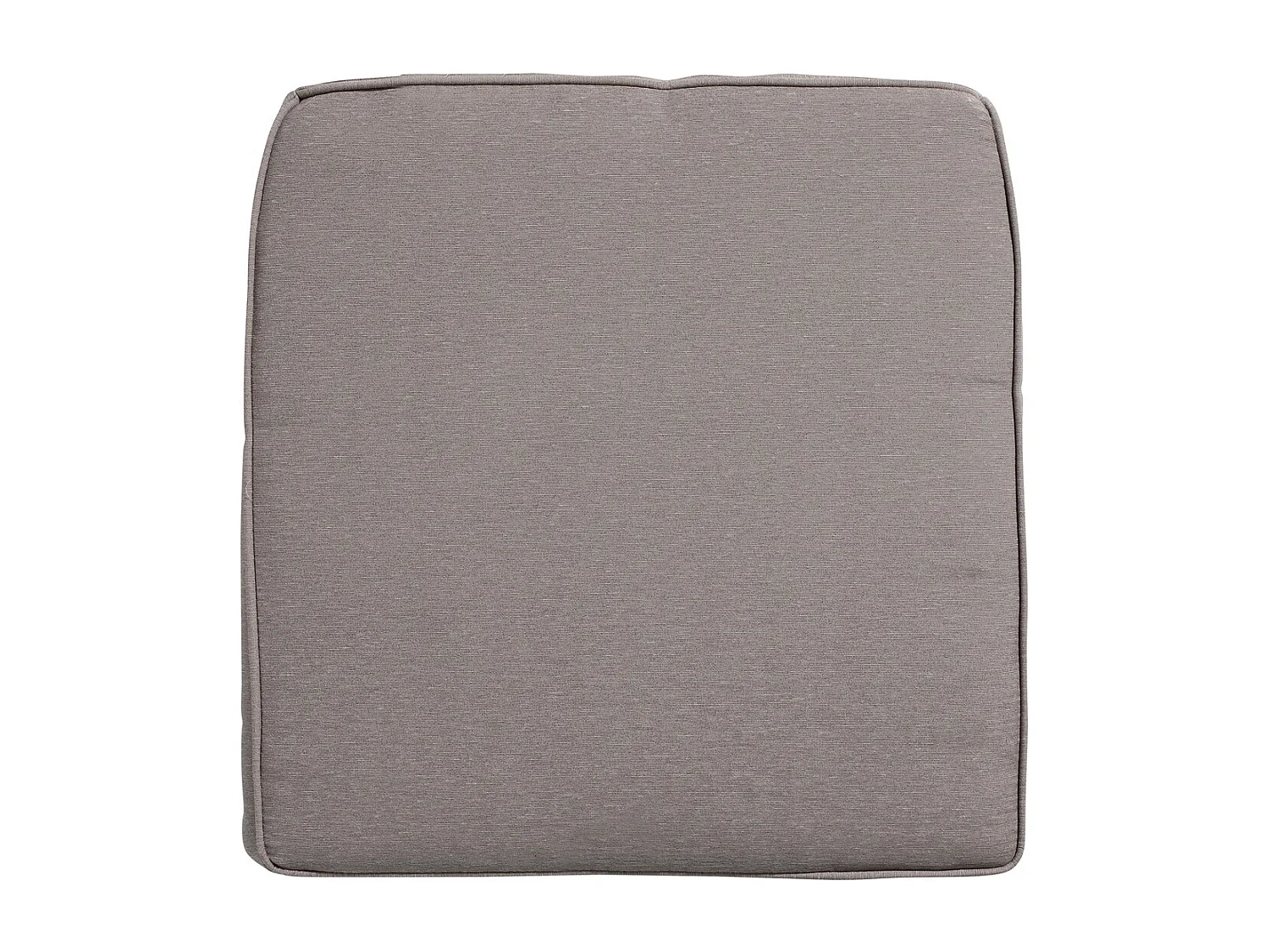 Coussin d'assise en osier Panama taupe - Env. 48x48 cm - Lot de 4