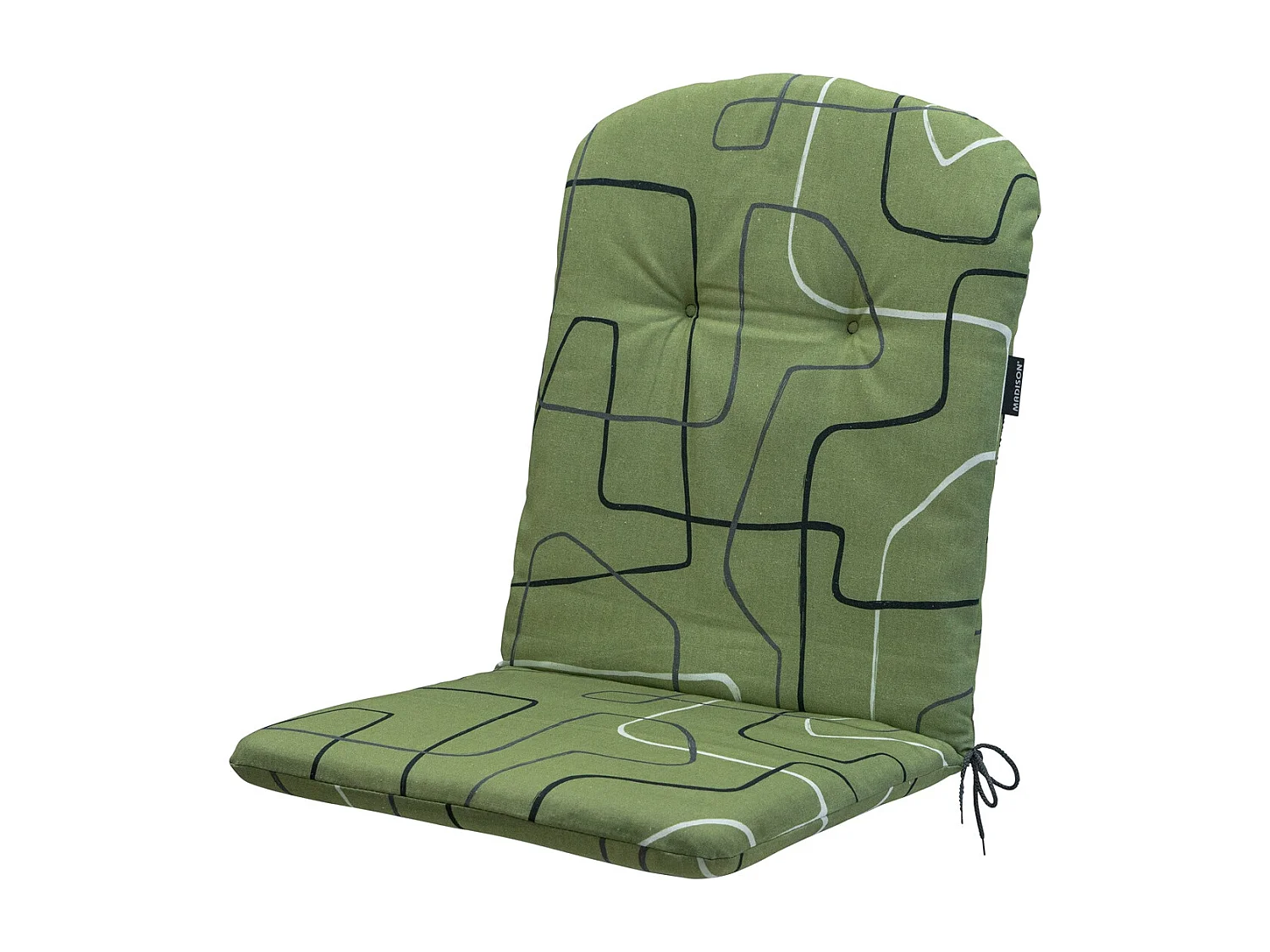 Sesselkissen mit hoher Rückenlehne Joah Salbeigrün - Ca. 96x45 cm - 4er-Set