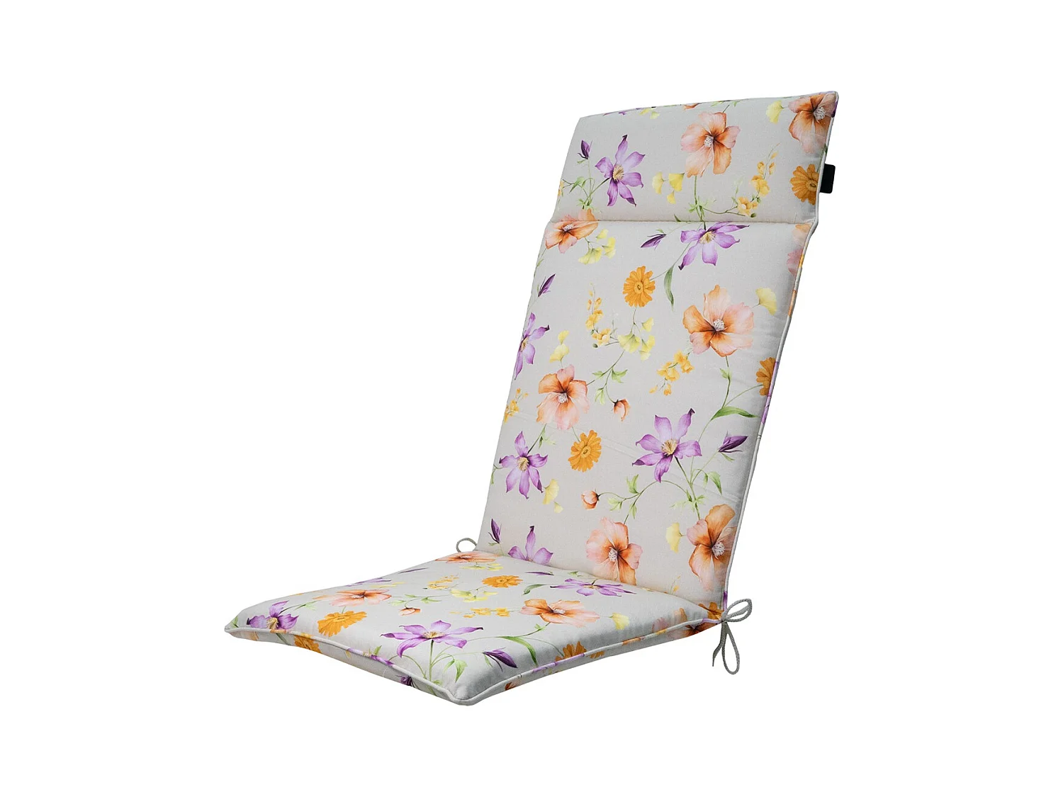 Gartenstuhlauflage High Back Florina lila - Ca. 120x50 cm - 4er Set