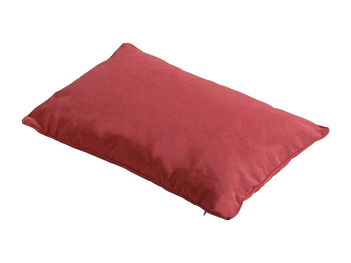Coussin décoratif Panama rouge brique - Env. 40x60 cm - Lot de 4