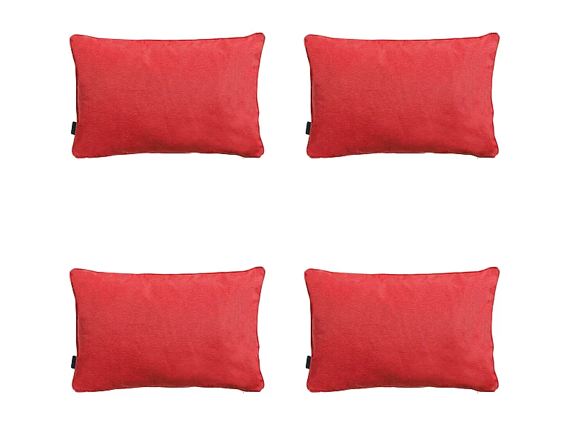 Sierkussen Panama brick red - Ca. 40x60 cm - Set van 4
