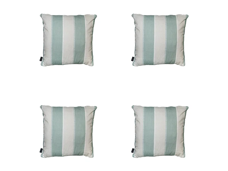 Coussin décoratif Banda kaki - Environ 50x50 cm - Lot de 4