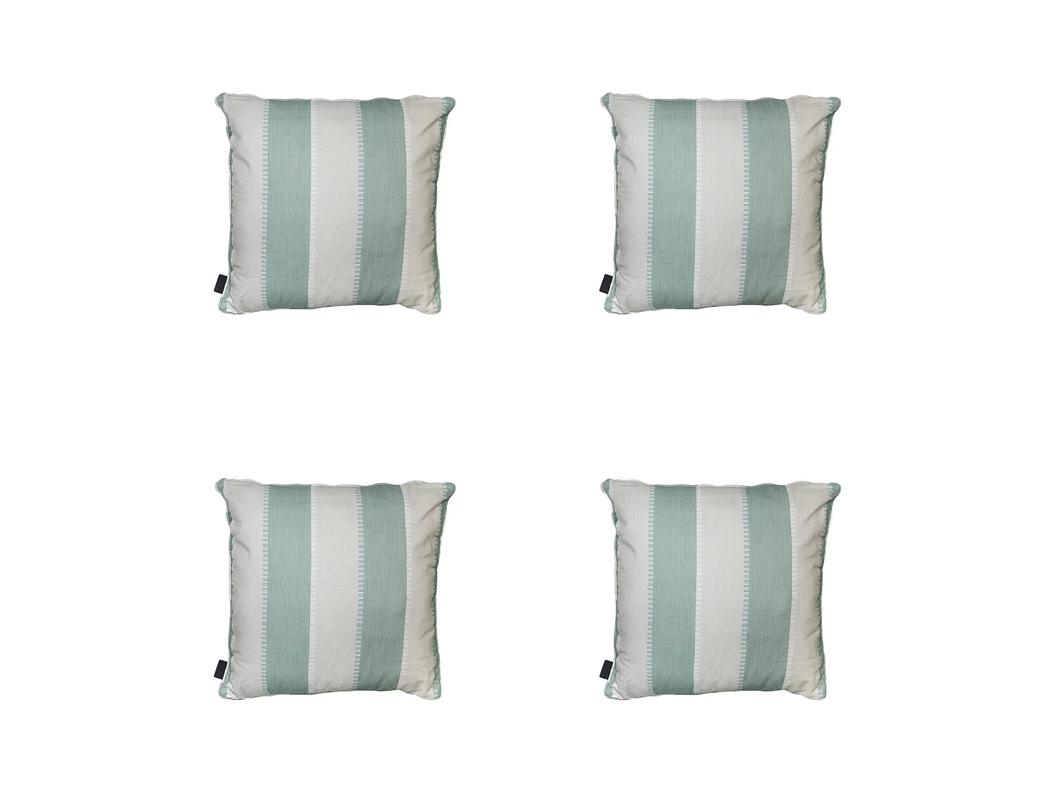 Dekokissen Banda khaki - Ca. 50x50 cm - 4er Set
