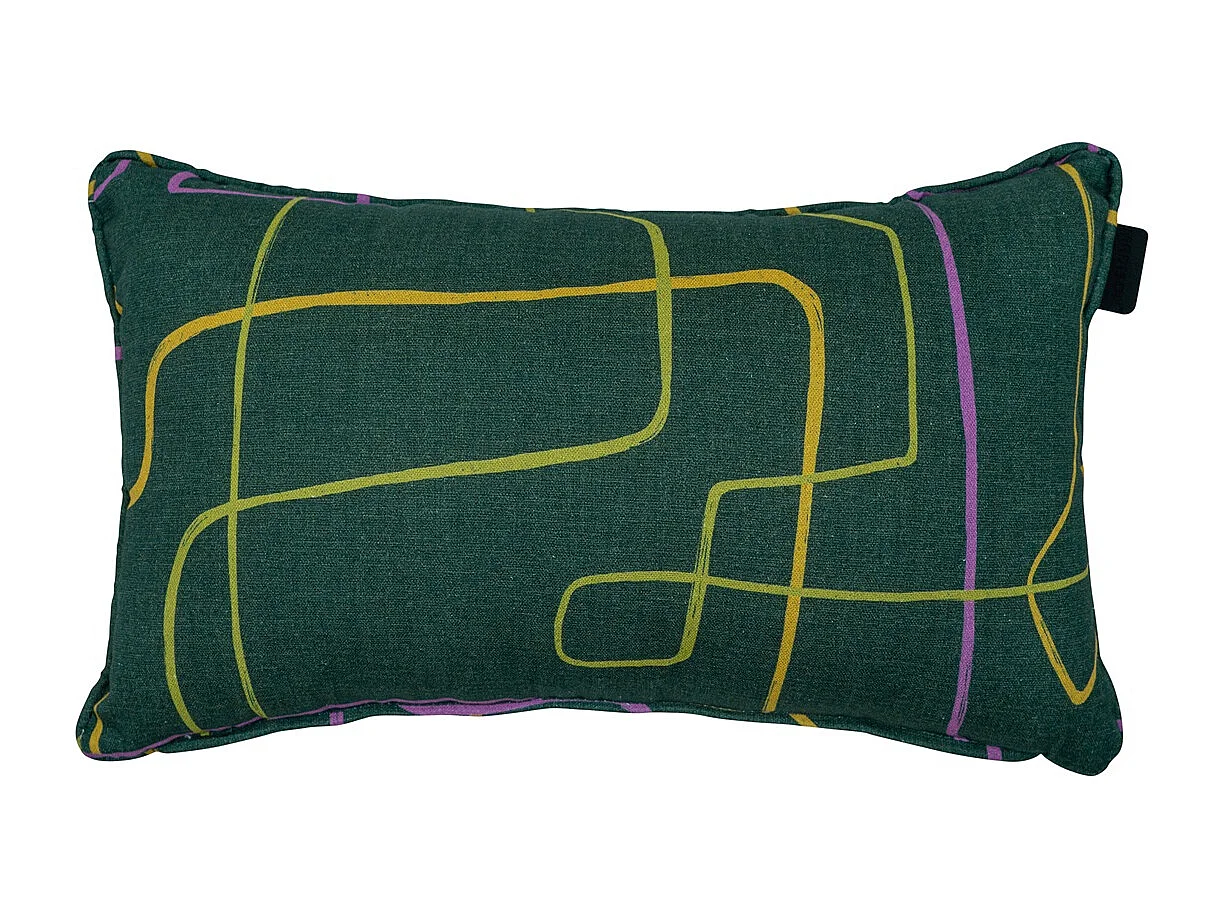 Coussin décoratif Joah vert - Env. 30x50 cm - Lot de 4