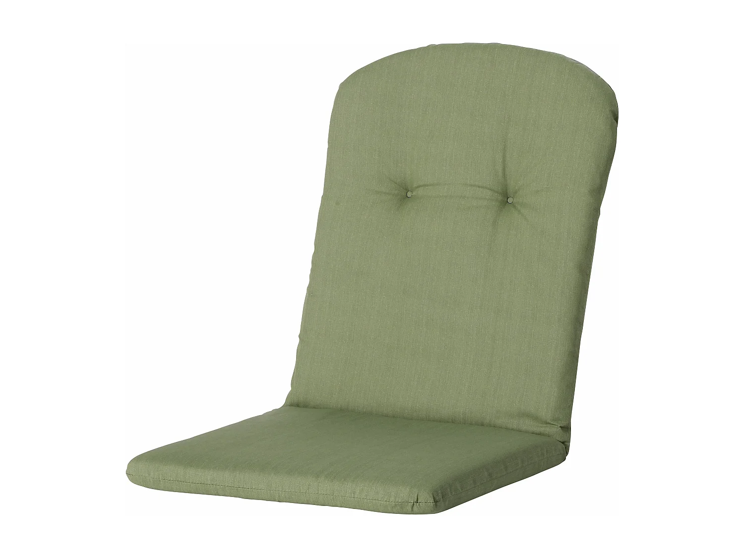 Coussin de fauteuil haut dossier Basic vert - Environ 96 x 45 cm - Lot de 4