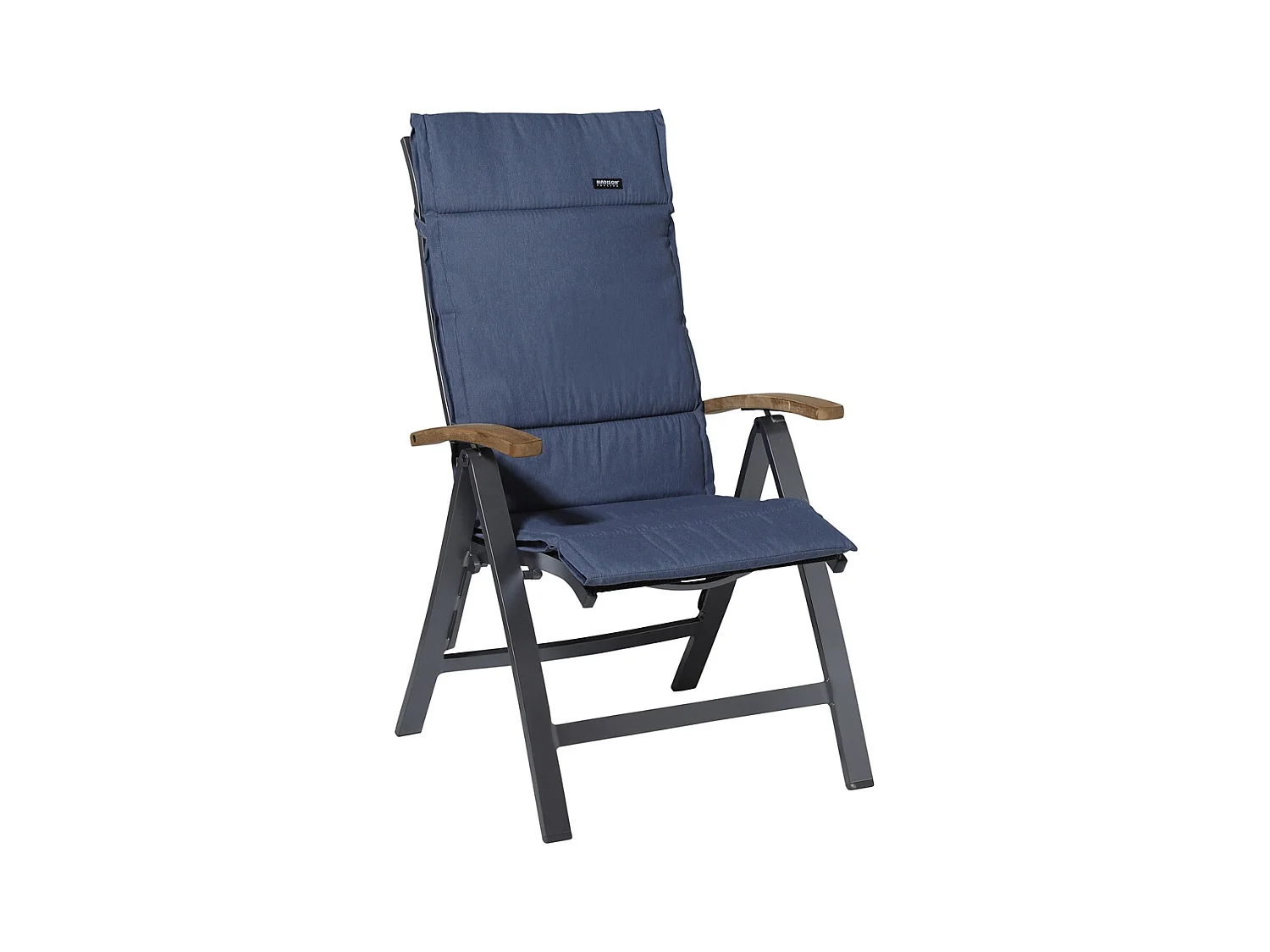 Gartenkissen Fiber Deluxe Panama saphirblau - Ca. 125x50 cm - 4er Set