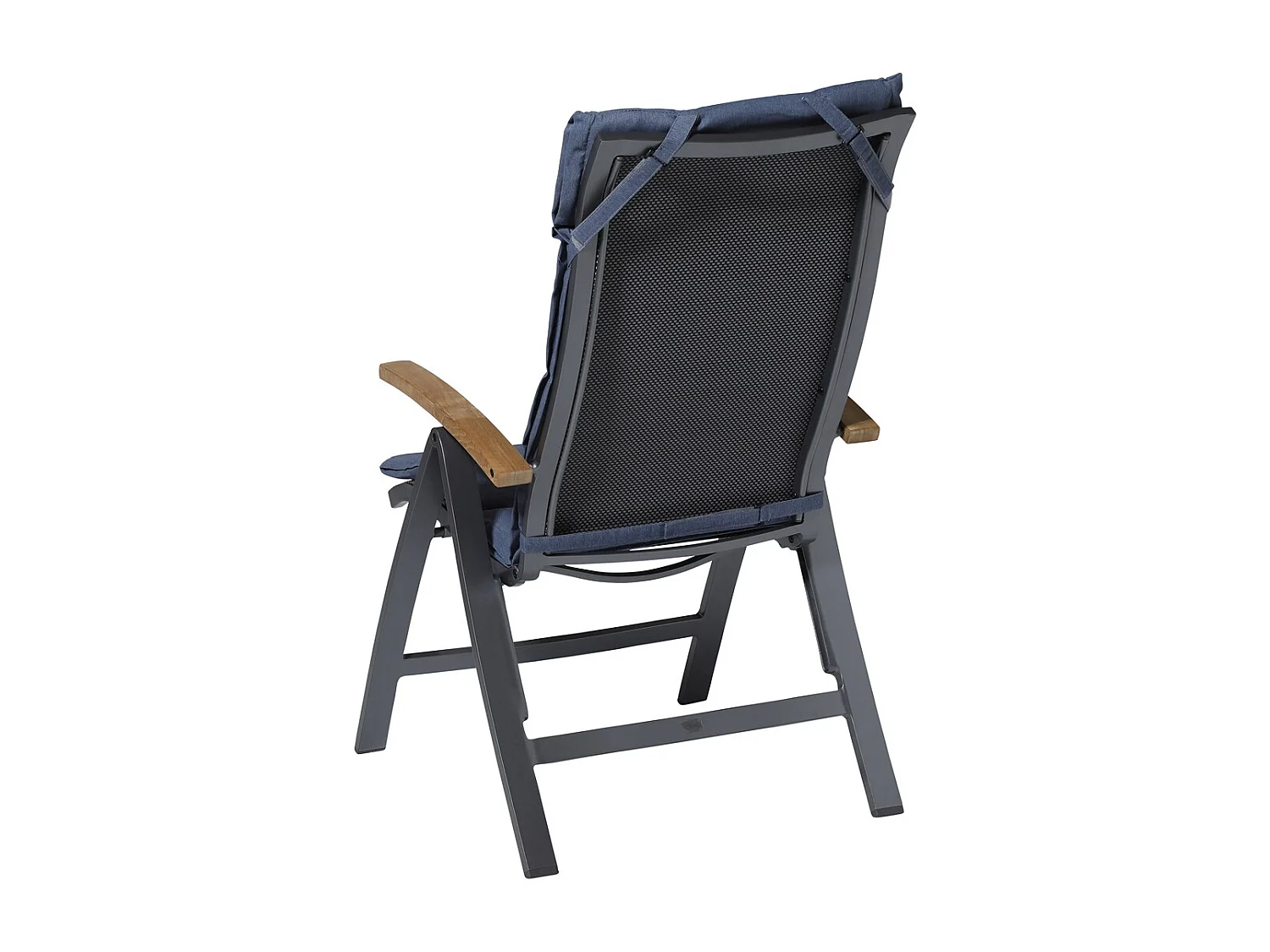 Tuinkussen Fiber Deluxe Panama safier blue - Ca. 125x50 cm - Set van 4