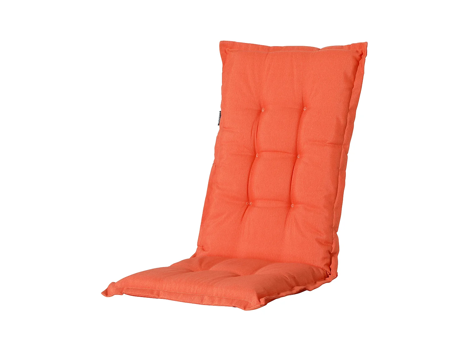 Coussin de chaise de jardin dossier bas Panama orange flamme - Environ 105 x 50 cm - Lot de 4