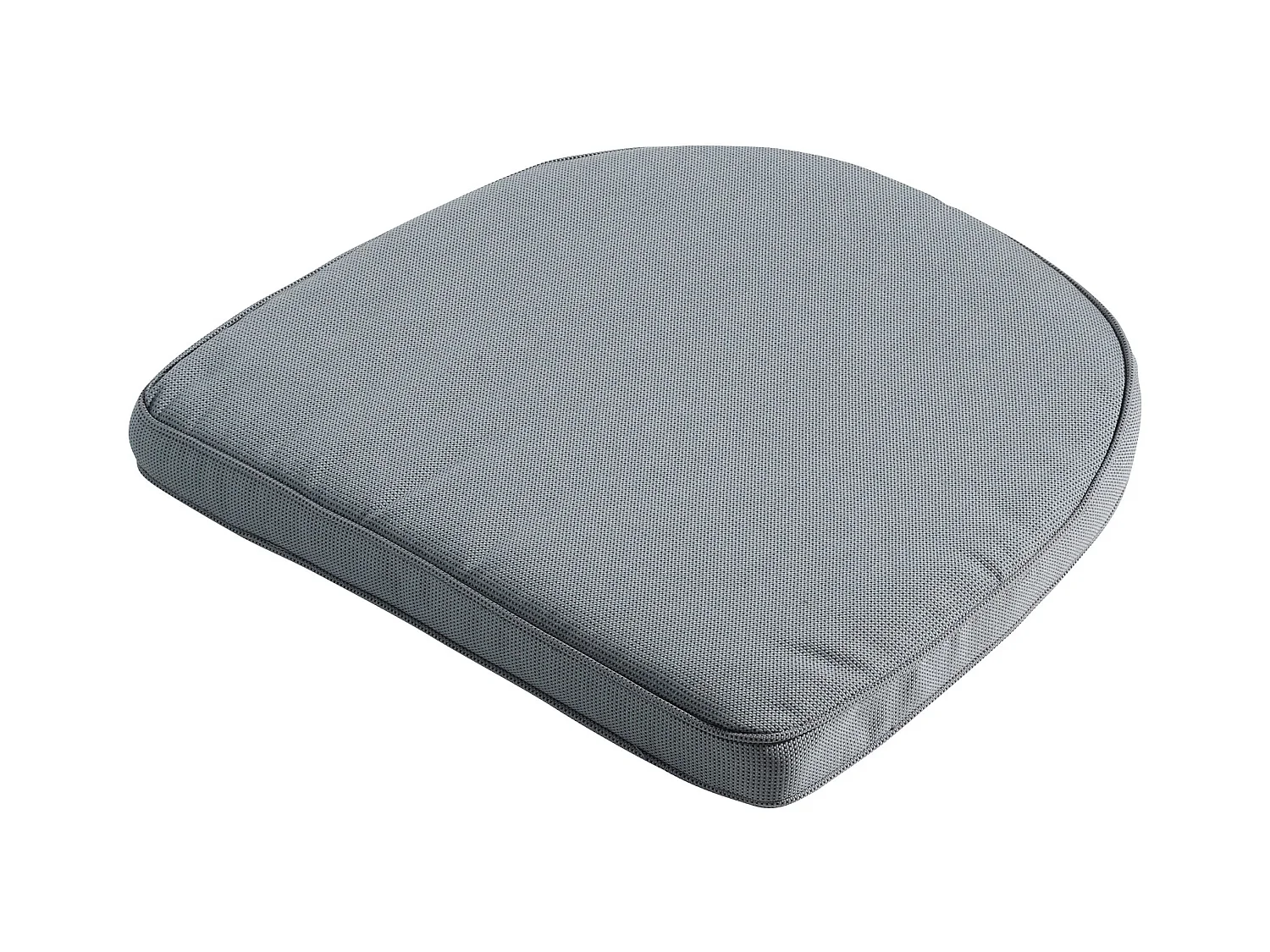 Coussin d'assise en osier York Rib gris - Environ 48 x 48 cm - Lot de 4