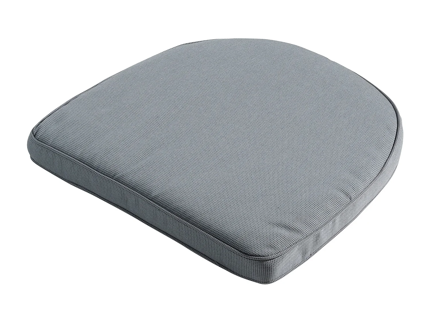 Coussin d'assise en osier York Rib gris - Environ 48 x 48 cm - Lot de 4