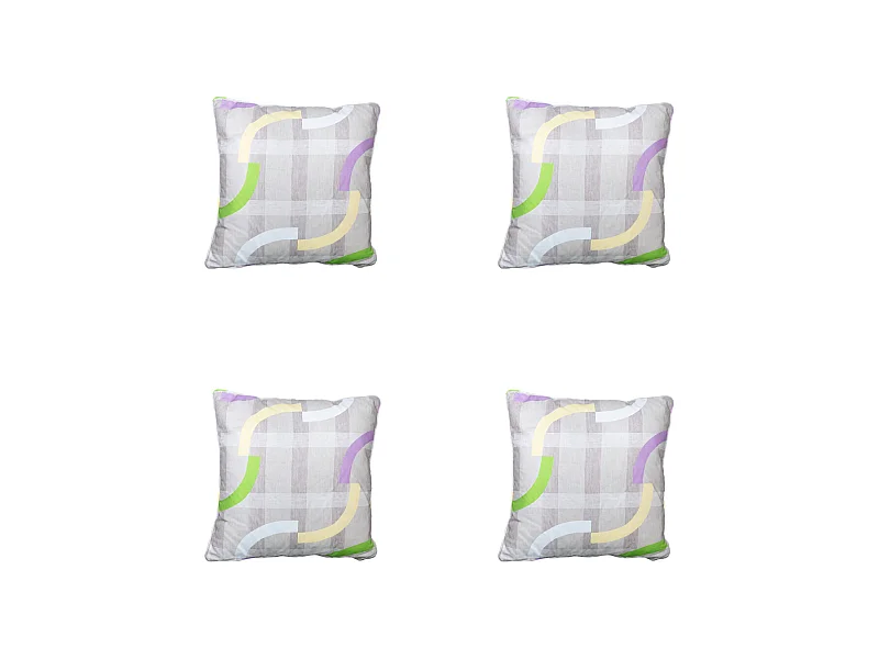 Dekokissen Tess lila - Ca. 50x50 cm - 4er Set