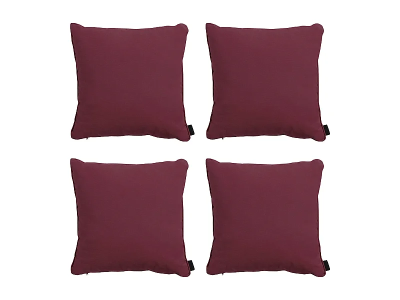 Dekokissen Panama bordeaux - Ca. 60x60 cm - 4er Set