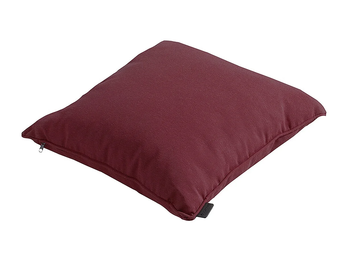 Coussin décoratif Panama bordeaux - Env. 60x60 cm - Lot de 4
