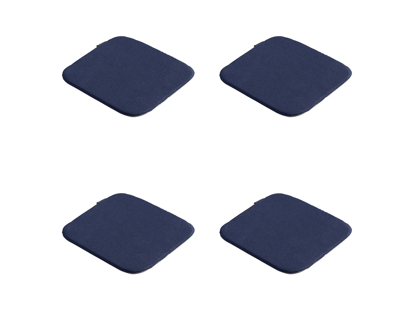 Coussin d'assise Panama indigo - Env. 40x40 cm - Lot de 4