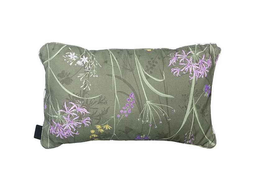 Coussin décoratif Donna vert toile éco+ - Env. 30x50 cm - Lot de 4