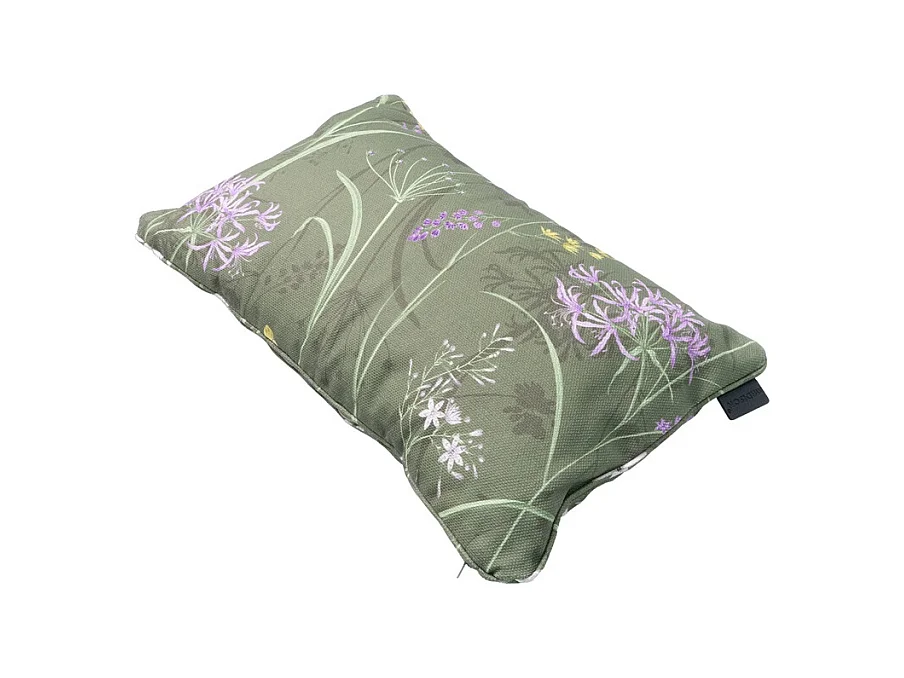 Coussin décoratif Donna vert toile éco+ - Env. 30x50 cm - Lot de 4