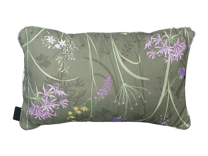 Coussin décoratif Donna vert toile éco+ - Env. 30x50 cm - Lot de 4