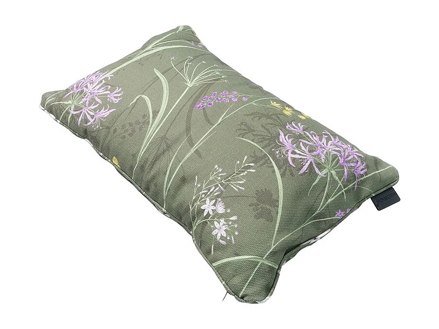 Coussin décoratif Donna vert toile éco+ - Env. 30x50 cm - Lot de 4