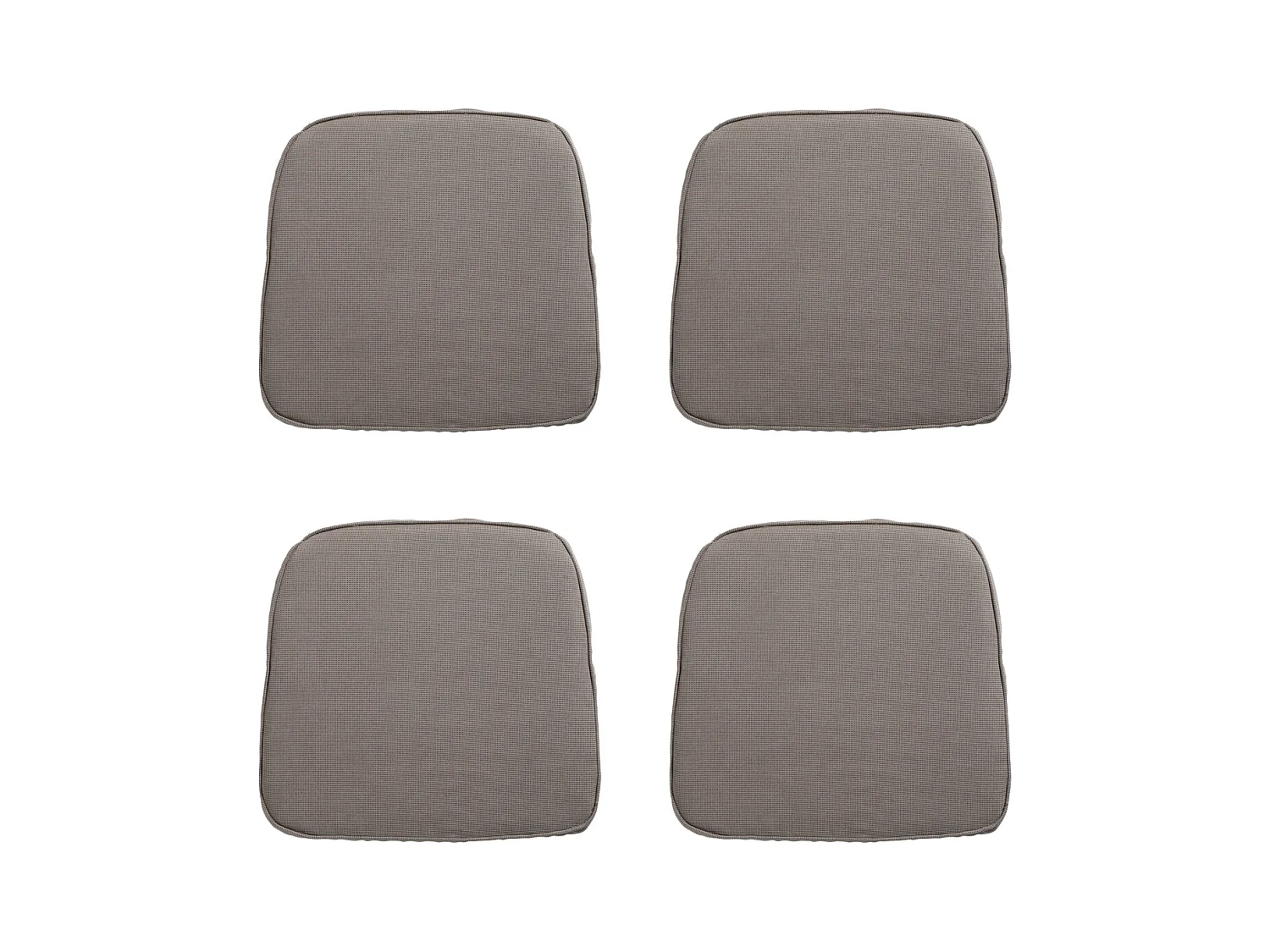 Zitkussen Wicker Rib liver - Ca. 48x48 cm - Set van 4