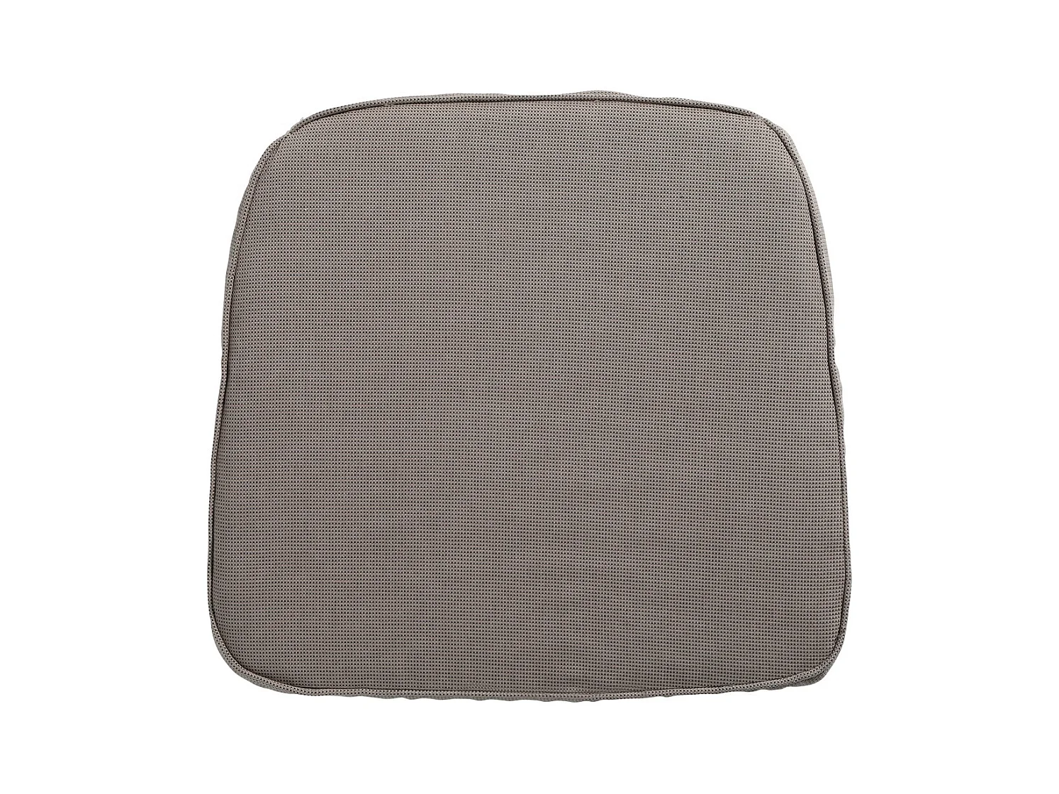 Coussin d'assise en osier côtelé - Environ 48 x 48 cm - Lot de 4