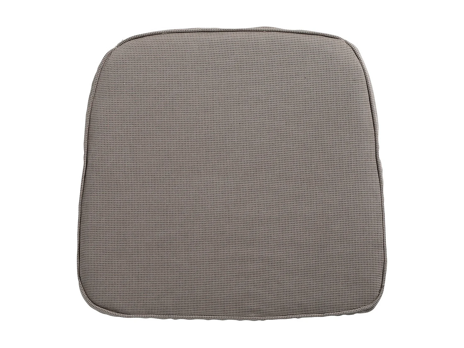 Coussin d'assise en osier côtelé - Environ 48 x 48 cm - Lot de 4