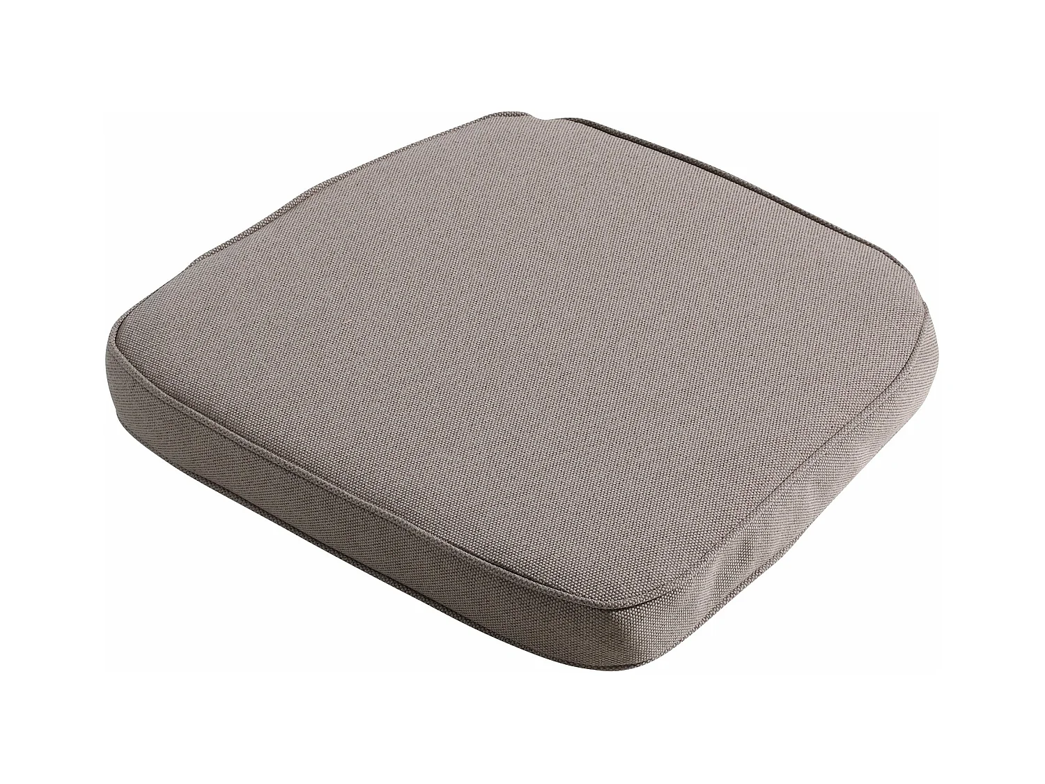 Coussin d'assise Wicker Manchester taupe - Env. 48x48 cm - Lot de 4