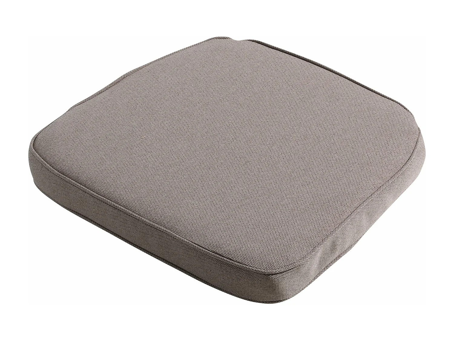 Coussin d'assise Wicker Manchester taupe - Env. 48x48 cm - Lot de 4