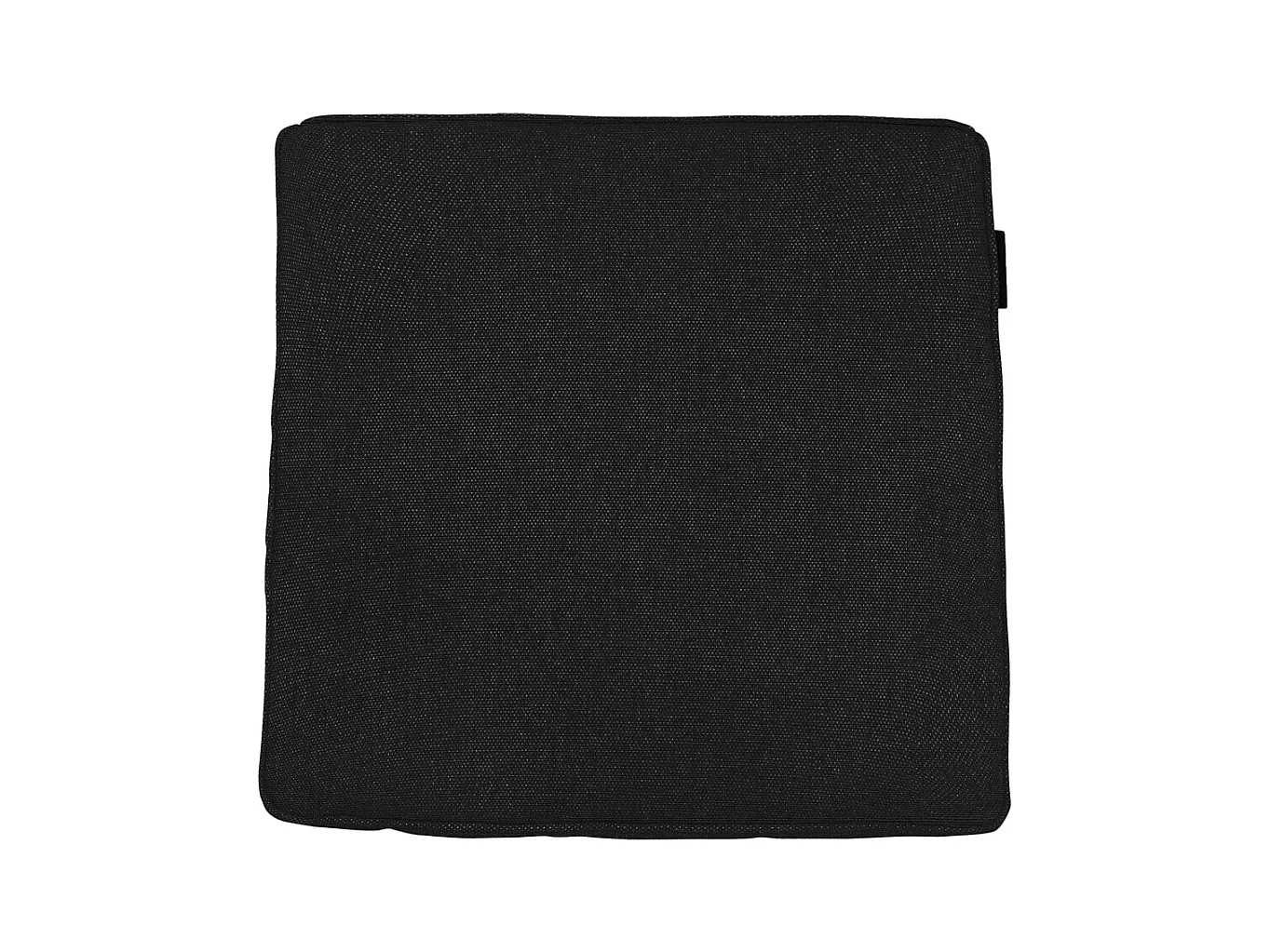 Coussin d'assise en toile noire éco+ - Environ 40 x 40 cm - Lot de 4