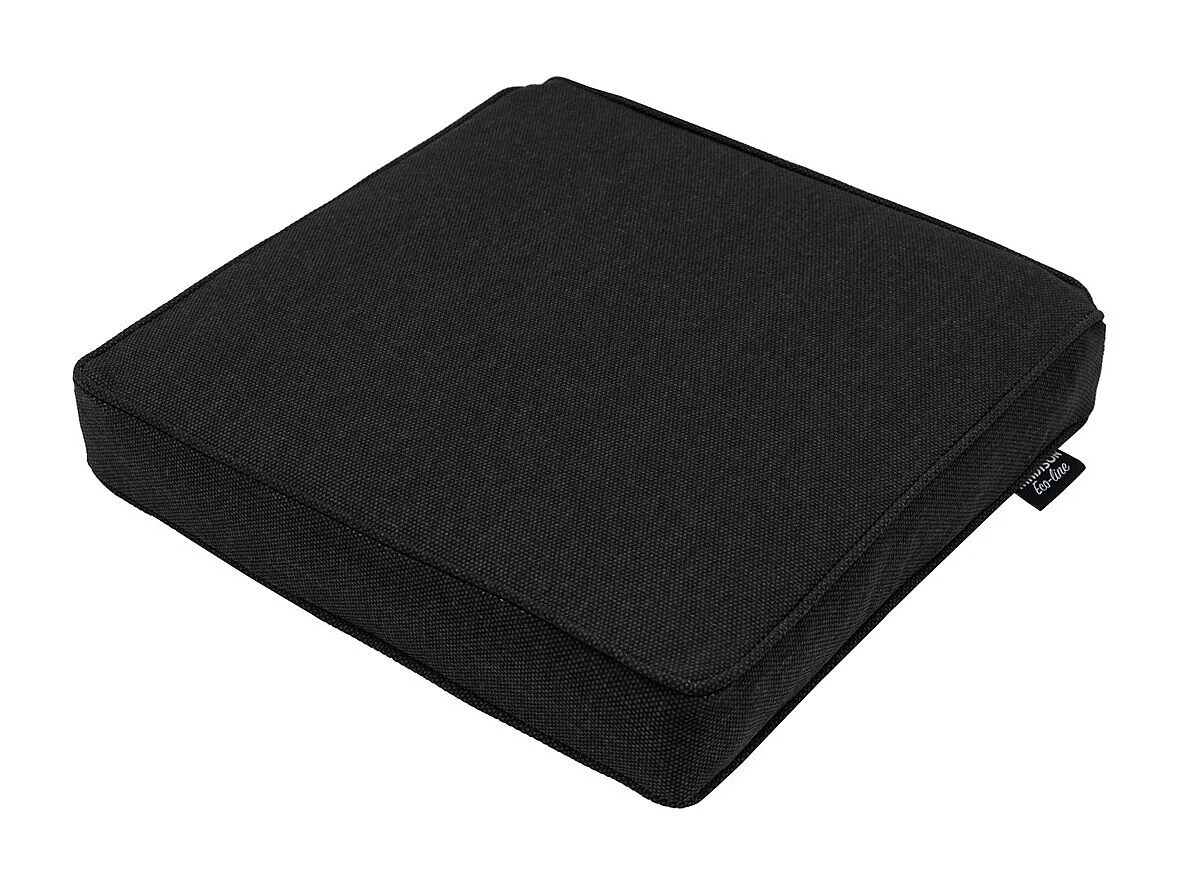 Zitkussen Black canvas eco+ - Ca. 40x40 cm - Set van 4