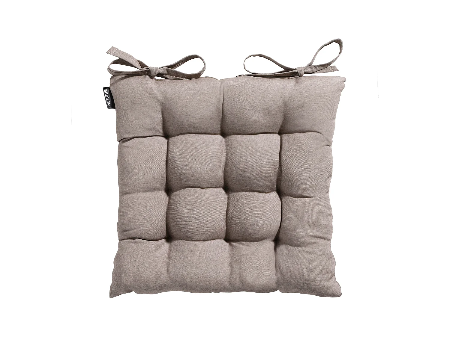 Coussin d'assise en jute Panama - Environ 46 x 46 cm - Lot de 4