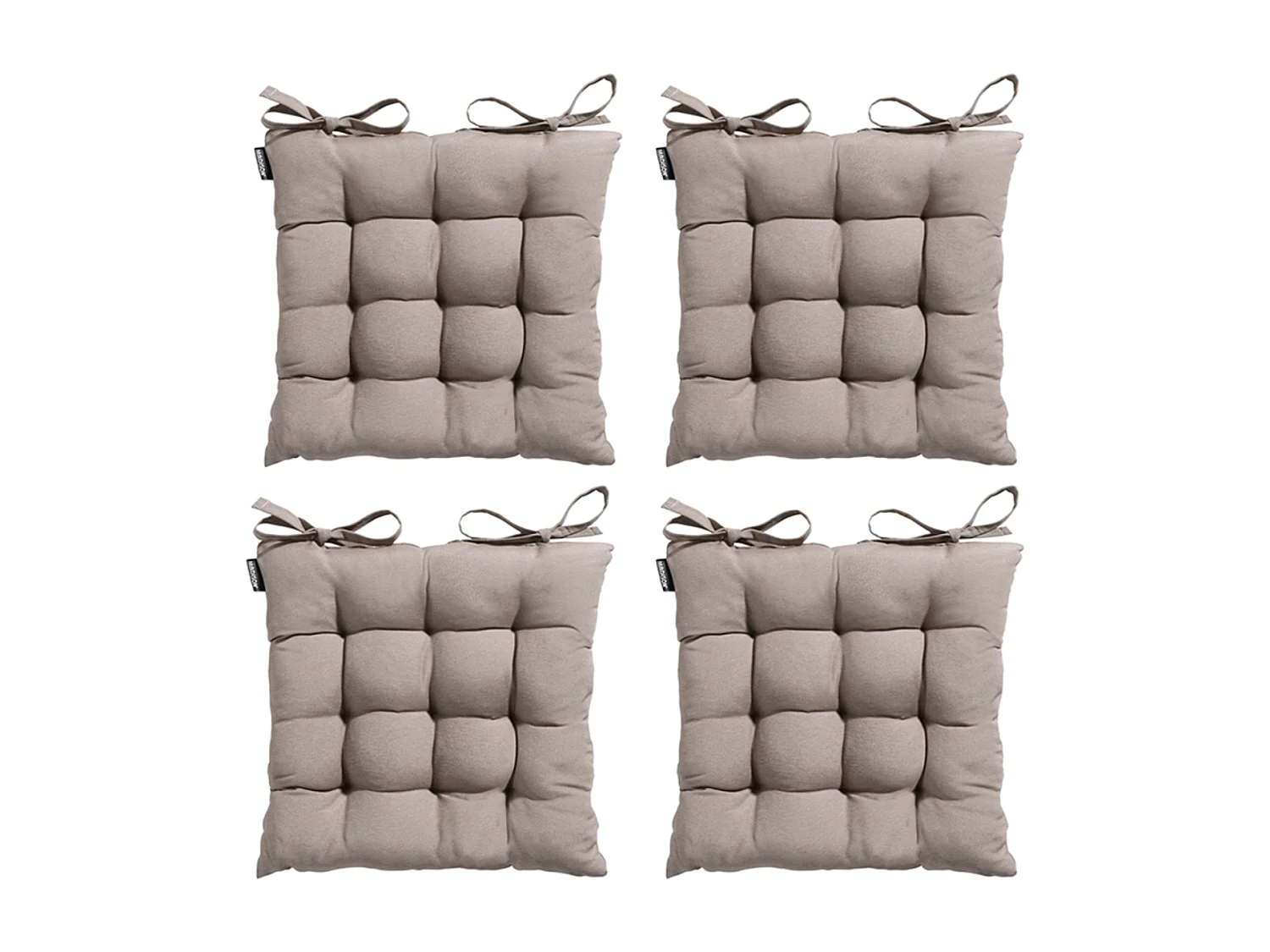 Sitzkissen Panama Jute - Ca. 46x46 cm - 4er Set