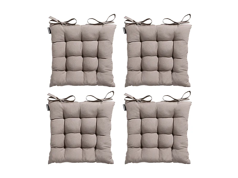 Sitzkissen Panama Jute - Ca. 46x46 cm - 4er Set