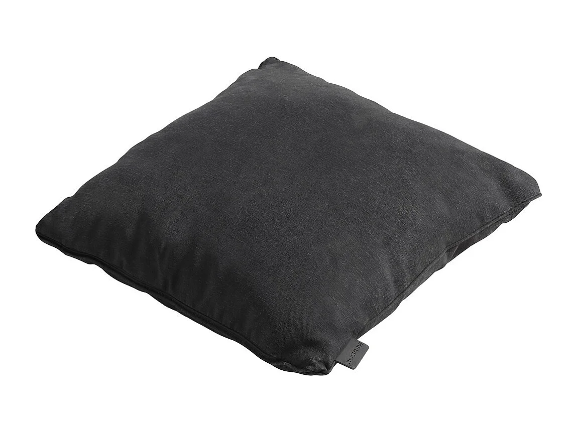 Coussin décoratif Panama noir - Env. 45x45 cm - Lot de 4