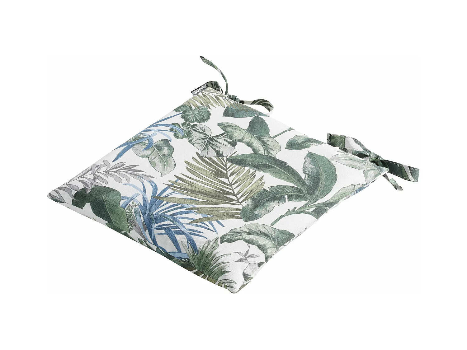 Coussin d'assise Bliss bleu - Environ 46x46 cm - Lot de 4