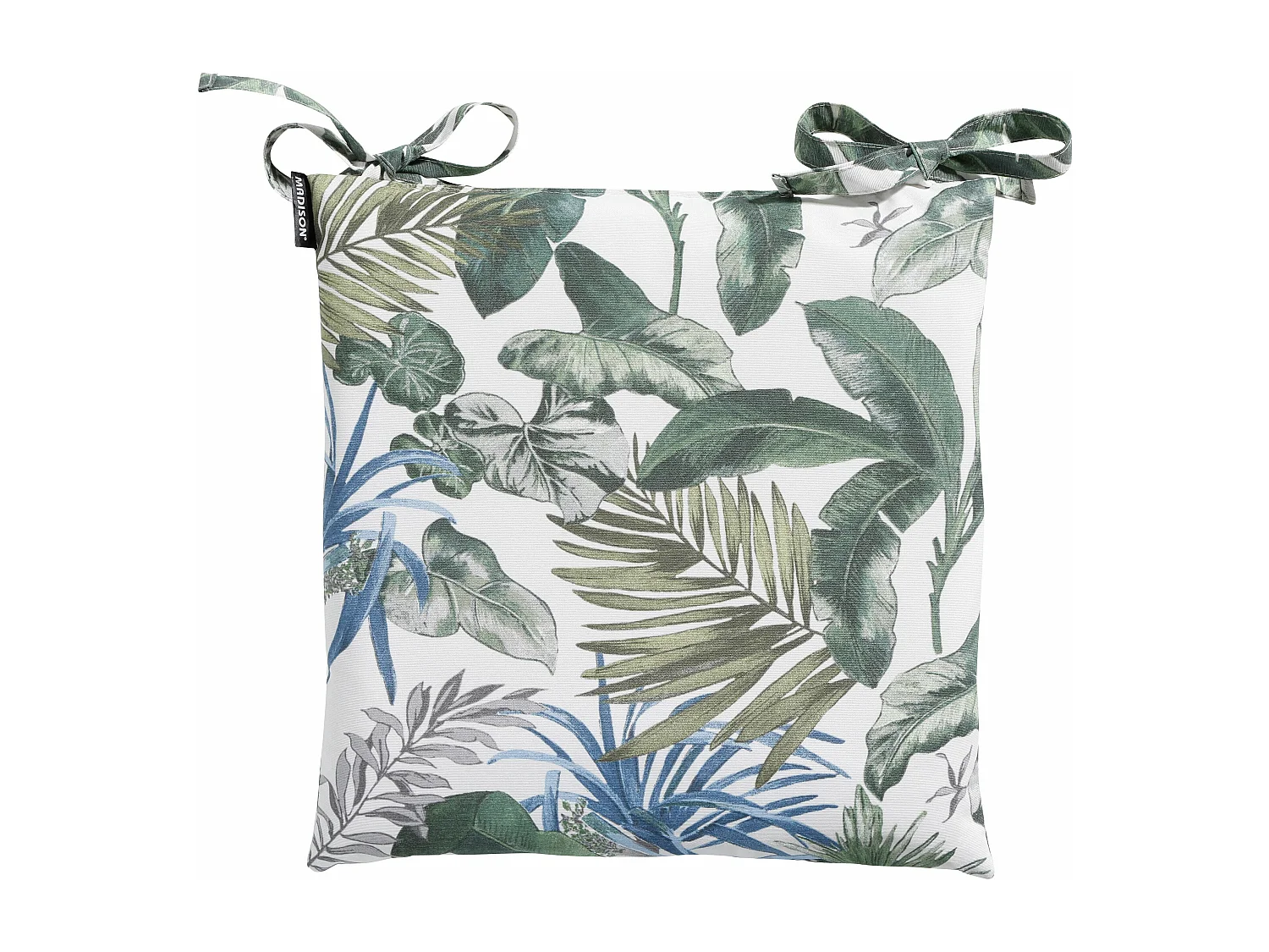 Coussin d'assise Bliss bleu - Environ 46x46 cm - Lot de 4