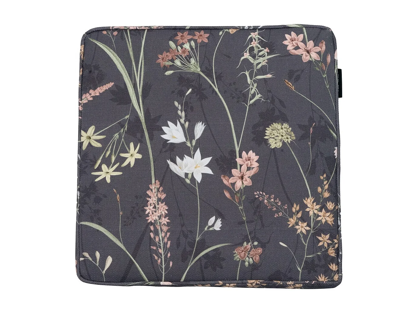 Cojín de asiento Donna lona gris eco+ - Aprox. 40x40 cm - Juego de 4