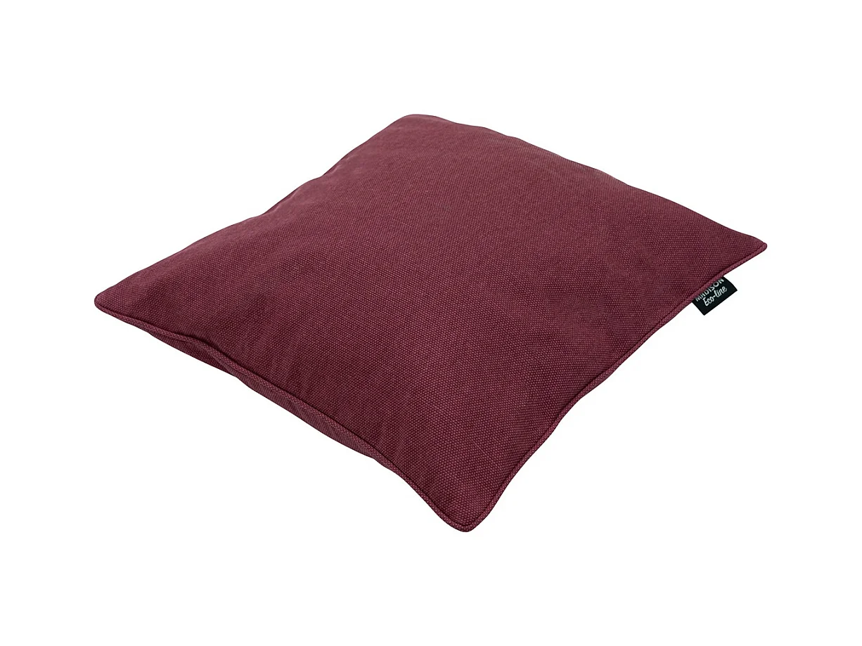 Coussin décoratif Bordeaux toile éco+ - Env. 50x50 cm - Lot de 4