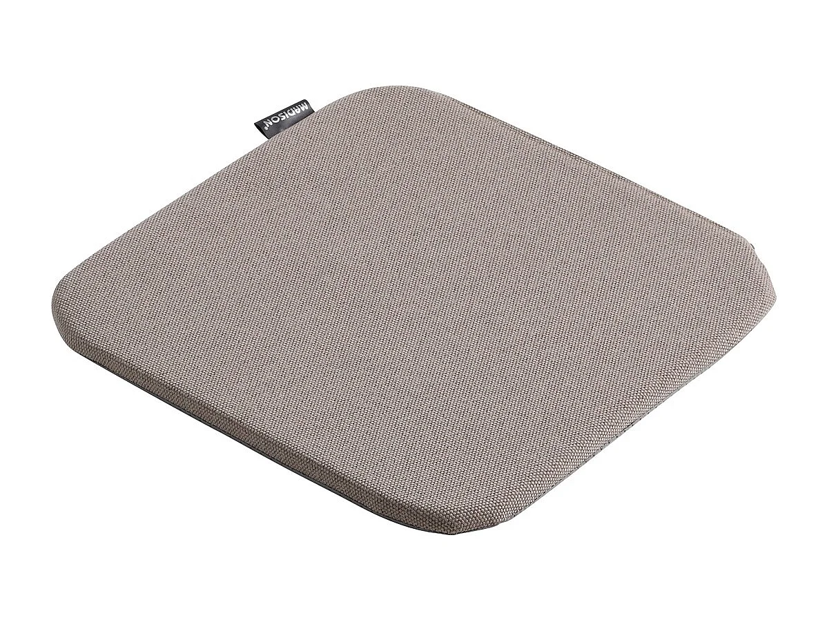 Coussin d'assise Manchester taupe - Environ 40x40 cm - Lot de 4