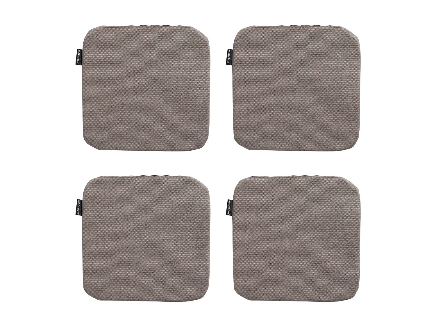 Zitkussen Manchester taupe - Ca. 40x40 cm - Set van 4