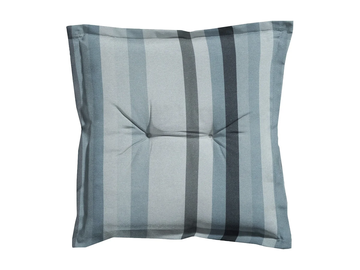 Coussin d'assise Righe gris - Environ 50x50 cm - Lot de 4