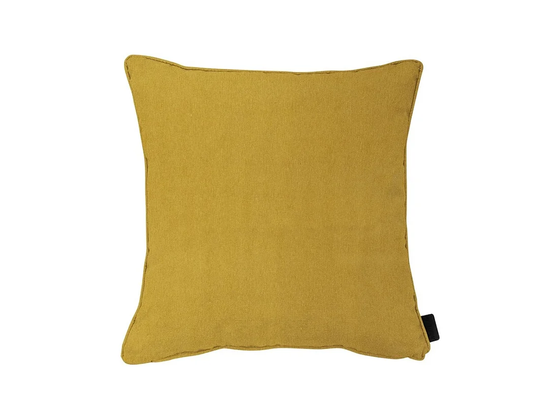 Coussin décoratif Panama moutarde - Env. 60x60 cm - Lot de 4