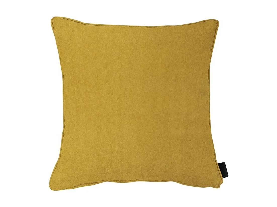 Coussin décoratif Panama moutarde - Env. 60x60 cm - Lot de 4