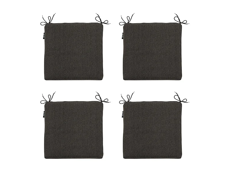 Zitkussen Dark grey canvas eco+ - Ca. 40x40 cm - Set van 4