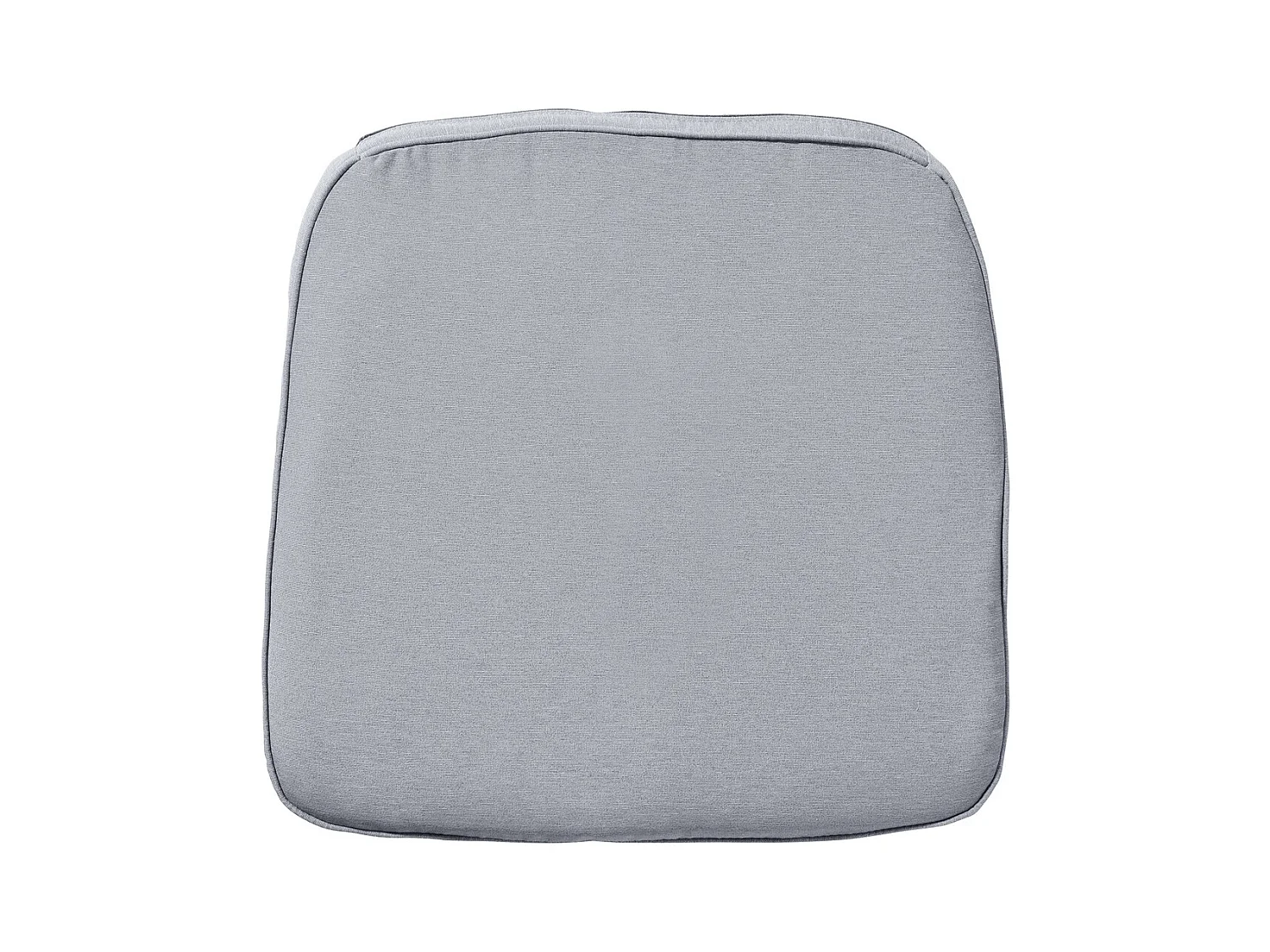 Coussin d'assise en osier Panama gris clair - Environ 48 x 48 cm - Lot de 4