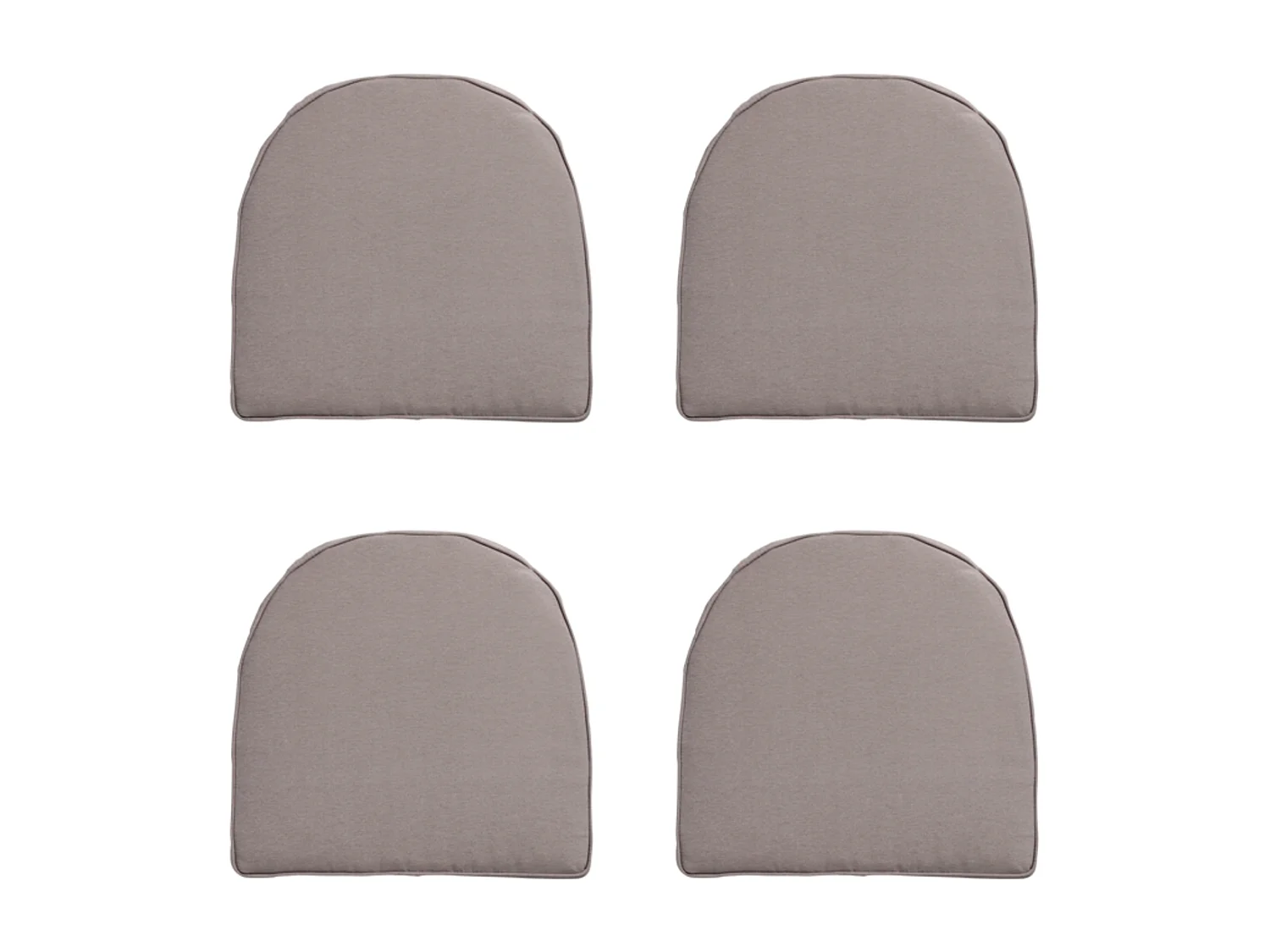 Coussin d'assise Wicker York Panama taupe - Env. 48x48 cm - Lot de 4