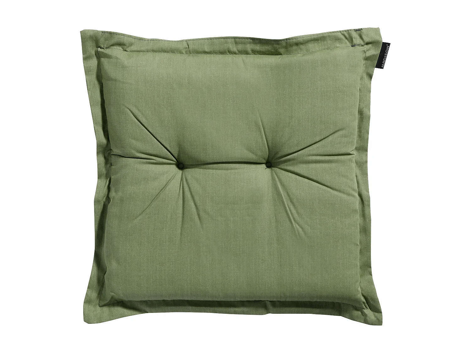 Coussin d'assise Basic vert - Environ 50x50 cm - Lot de 4