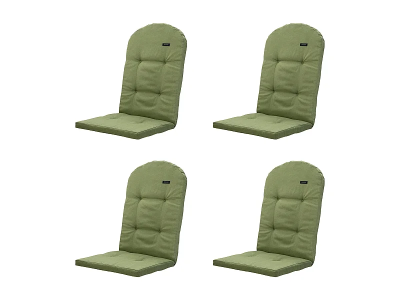 Coussin de jardin Bearchair Panama sauge - Env. 128 x 48 cm - Lot de 4